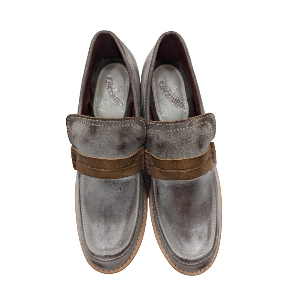 NWOB Freebird by Steven Macbeth Leather Boho Loafer Shoes Size 6 - Picture 4 of 10
